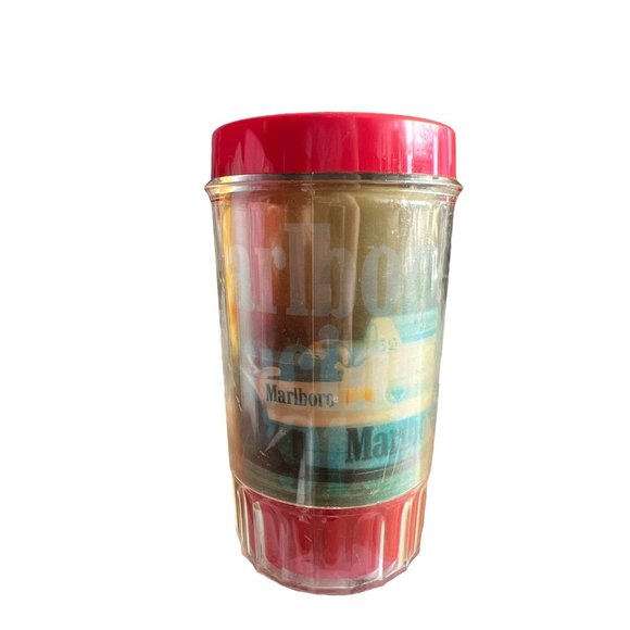 Vintage Marlboro Cigarettes Racing 1991 Plastic Holographic‎ Beer Stein - Picture 2 of 9